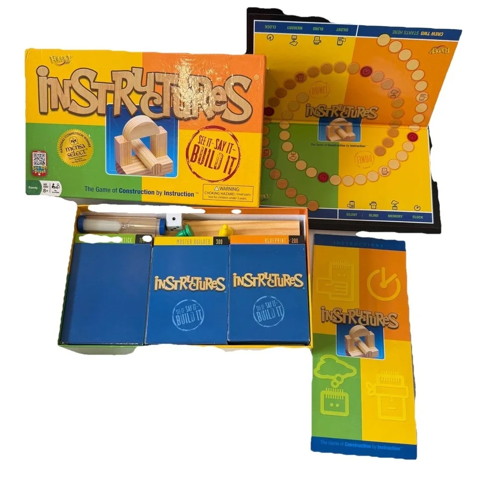 Instructures Game of Construction by‎ Instruction by Fundex Mensa Building Game